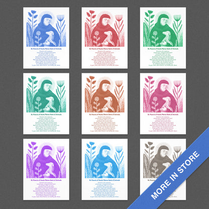 St Francis with Dog Art Print - Brown interior mockup 01 - all_9_0000_Layer 1