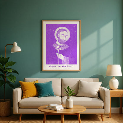 St Joseph Art Print - Purple interior mockup 02 - p_10_jos_0001_Layer 3