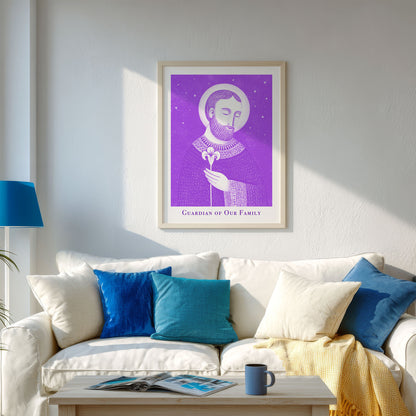St Joseph Art Print - Purple interior mockup 03 - p_13_jos_0003_Layer 4