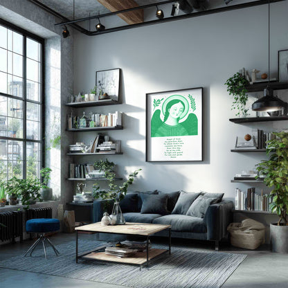 Guardian Angel for Boys Art Print - Green interior mockup 04 - p_16_boy_0003_Layer 2