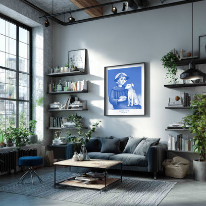St Roch Art Print - Blue interior mockup 02 - p_16_loft_0004_Layer 5