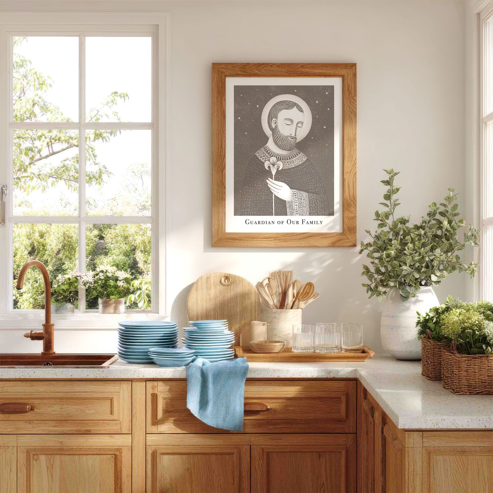 St Joseph Art Print - Brown interior mockup 04 - p_18_jos_0000_Layer 2