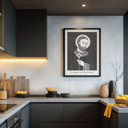St Joseph Art Print - Black interior mockup 04 - p_19_jos_0001_Layer 7