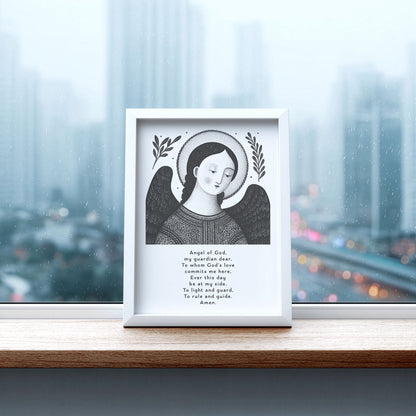 Guardian Angel for Boys Art Print - Black interior mockup 06 - p_20_boy_0000_Layer 11