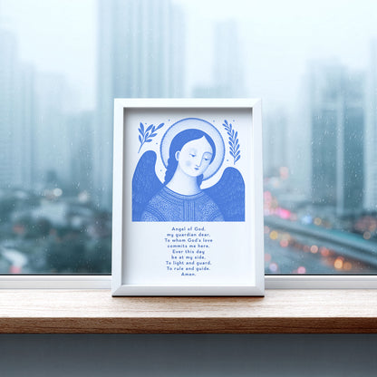 Guardian Angel for Boys Art Print - Blue interior mockup 06 - p_20_boy_0001_Layer 9