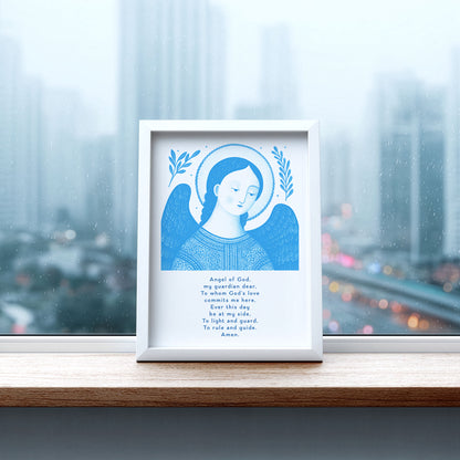 Guardian Angel for Boys Art Print - Deep Blue interior mockup 07 - p_20_boy_0002_Layer 8
