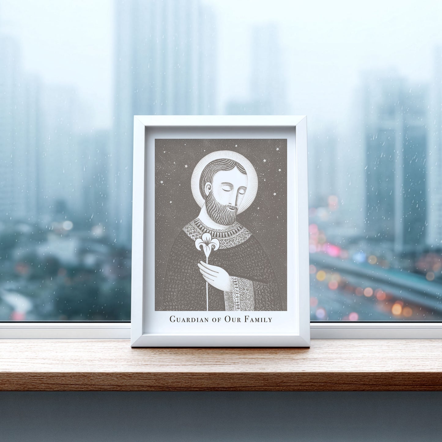 St Joseph Art Print - Brown interior mockup 07 - p_20_jos_0004_Layer 5