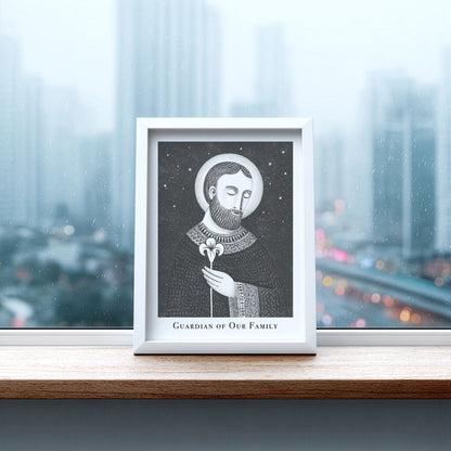 St Joseph Art Print - Black interior mockup 06 - p_20_jos_0005_Layer 4