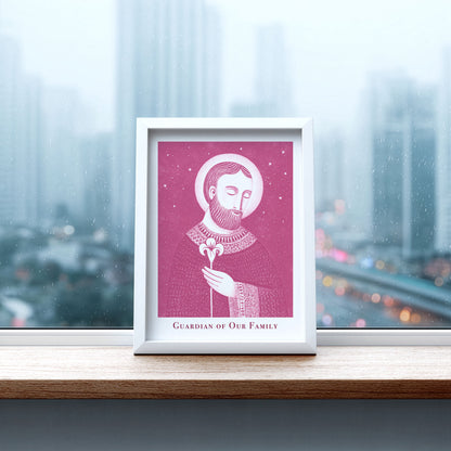 St Joseph Art Print - Pink interior mockup 06 - p_20_jos_0006_Layer 3