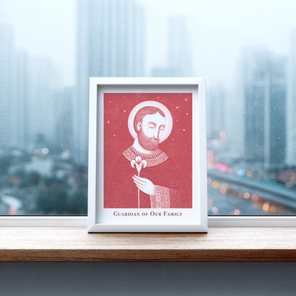 St Joseph Art Print - Red interior mockup 07 - p_20_jos_0008_Layer 10