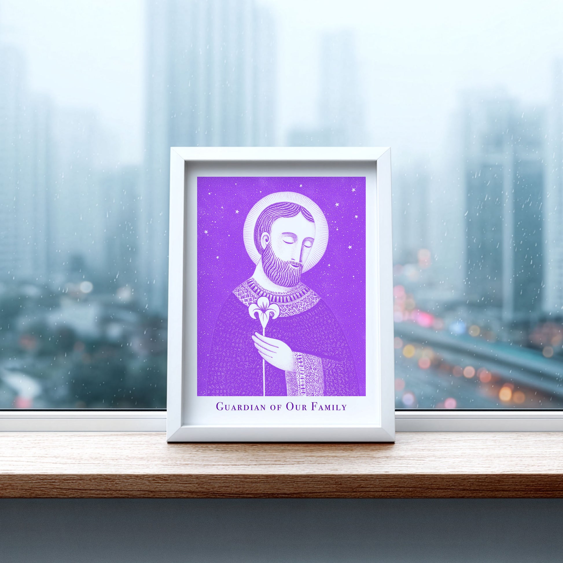 St Joseph Art Print - Purple interior mockup 07 - p_20_jos_0009_Layer 1