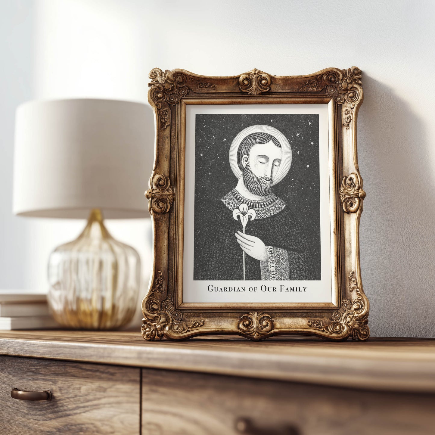 St Joseph Art Print - Black interior mockup 07 - p_21_jos_0006_Layer 4