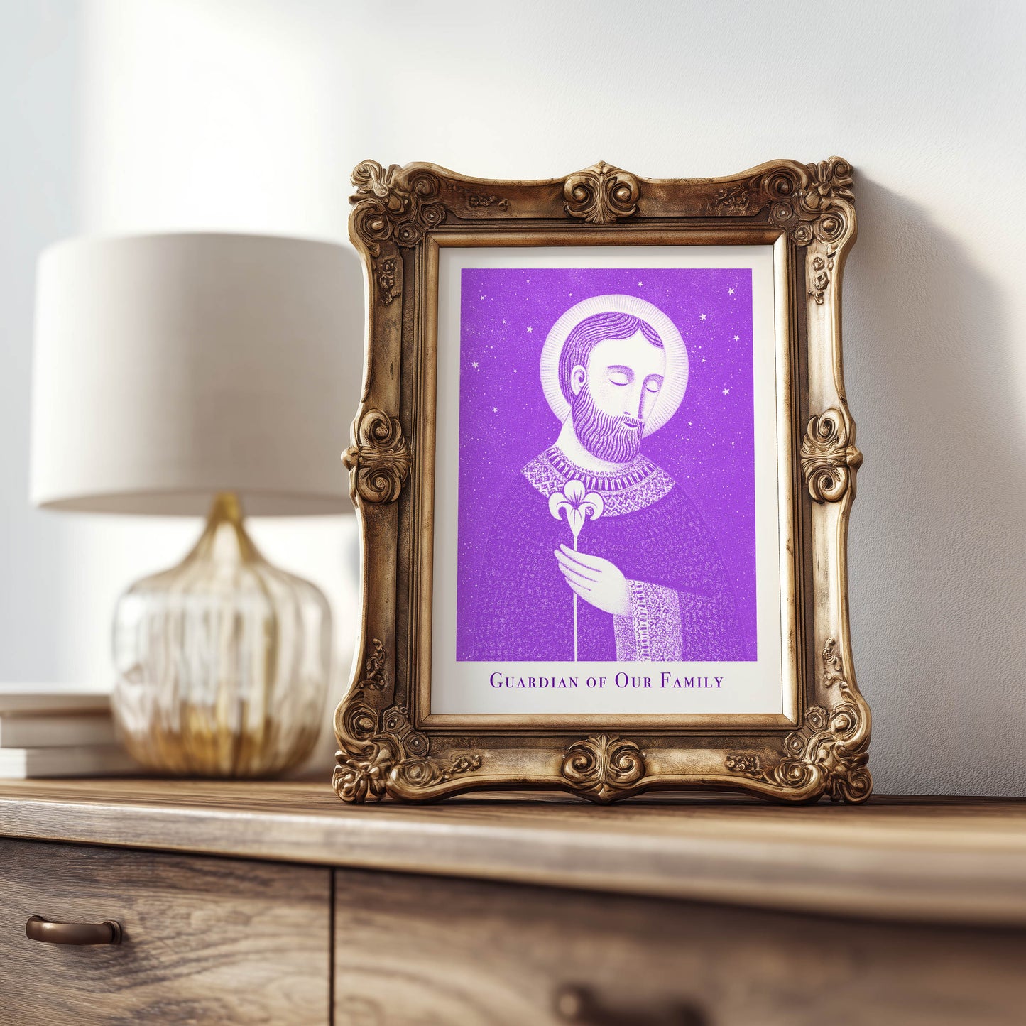 St Joseph Art Print - Purple interior mockup 08 - p_21_jos_0009_Layer 1