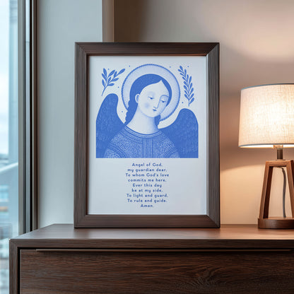 Guardian Angel for Boys Art Print - Blue interior mockup 08 - p_22_boy_0001_Layer 9