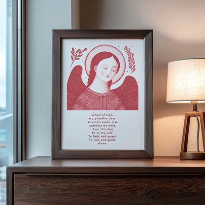 Guardian Angel for Boys Art Print - Red interior mockup 09 - p_22_boy_0007_Layer 3