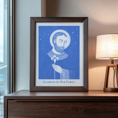 St Joseph Art Print - Blue interior mockup 08 - p_22_jos_0001_Layer 9