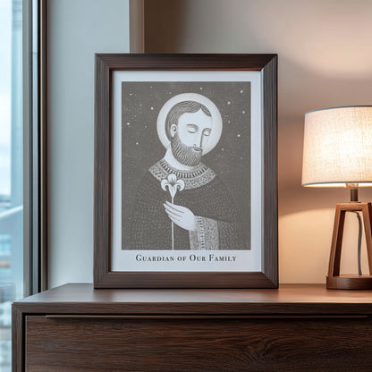 St Joseph Art Print - Brown interior mockup 09 - p_22_jos_0005_Layer 5