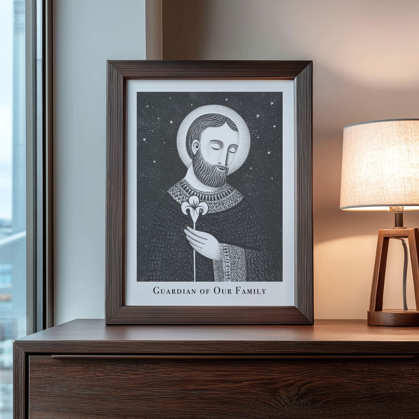 St Joseph Art Print - Black interior mockup 08 - p_22_jos_0006_Layer 4