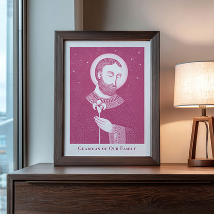 St Joseph Art Print - Pink interior mockup 08 - p_22_jos_0007_Layer 3