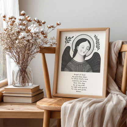 Guardian Angel for Boys Art Print - Black interior mockup 05 - p_2_boy_0000_Layer 10