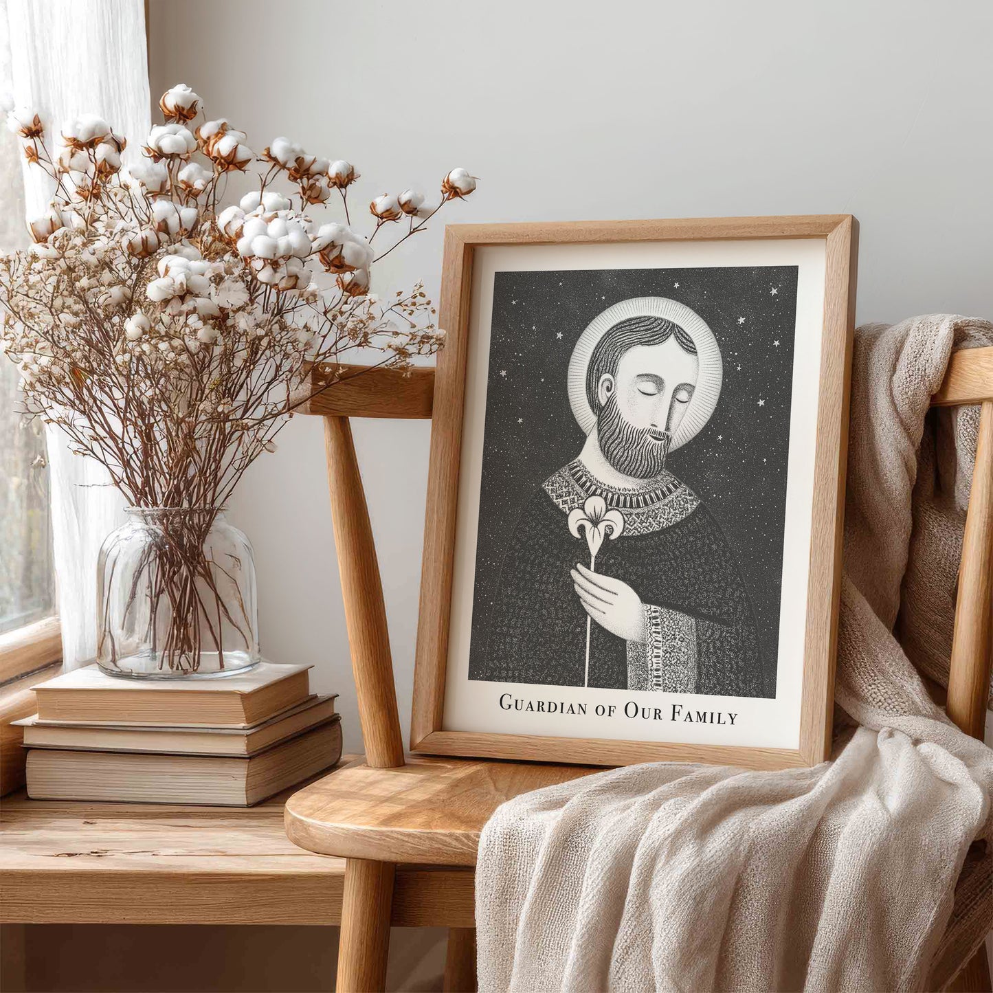 St Joseph Art Print - Black interior mockup 05 - p_2_jos_0001_Layer 9