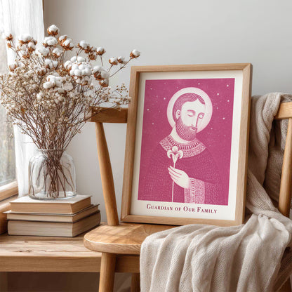 St Joseph Art Print - Pink interior mockup 05 - p_2_jos_0007_Layer 3