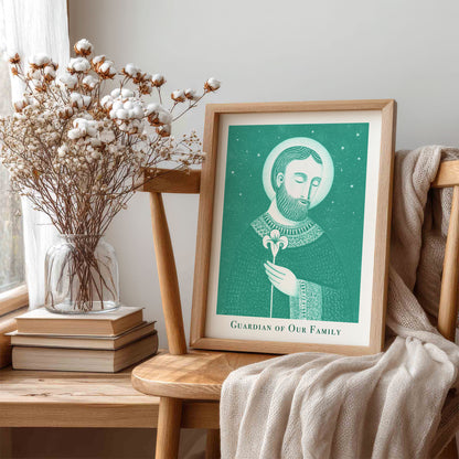 St Joseph Art Print - Teal interior mockup 05 - p_2_jos_0008_Layer 2