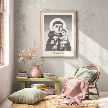 St Anthony Art Print - Brown interior mockup 04 - p_31_greenesh_plaster_0003_Layer 10
