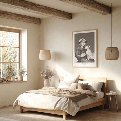 St Roch Art Print - Brown interior mockup 06 - p_36_scandi_bedr_0007_Layer 9