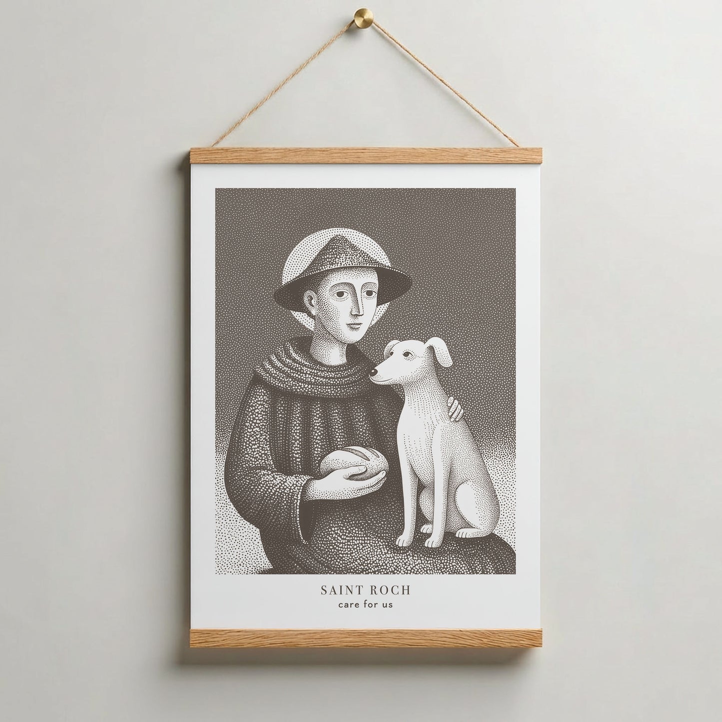 St Roch Art Print - Brown interior mockup 07 - p_37_hanging_0000_Layer 4