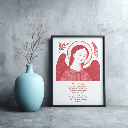 Guardian Angel for Boys Art Print - Red interior mockup 10 - p_3_boy_0001_Layer 1