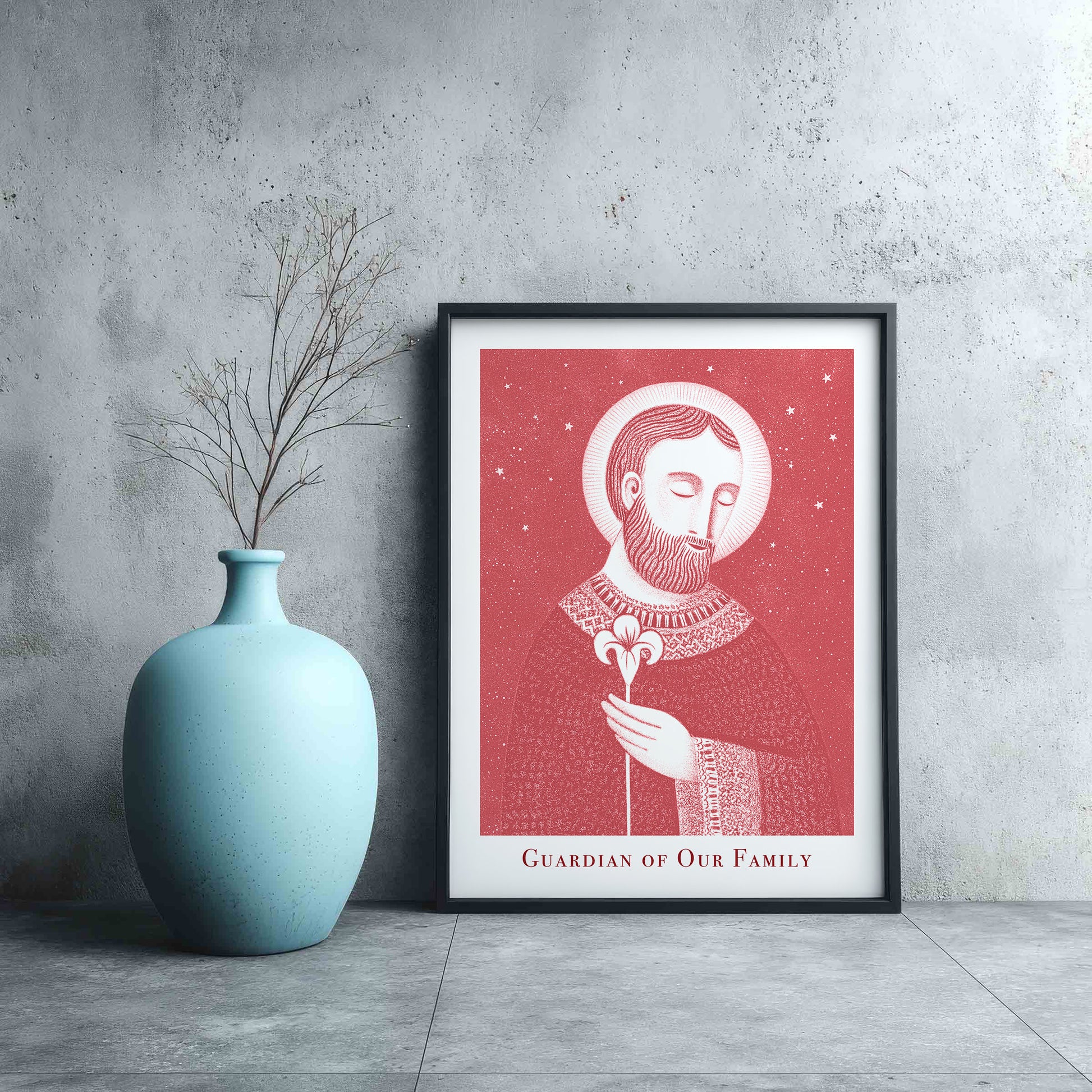 St Joseph Art Print - Red interior mockup 10 - p_3_jos_0000_Layer 2