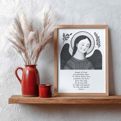 Guardian Angel for Boys Art Print - Black interior mockup 09 - p_4_boy_0000_Layer 3