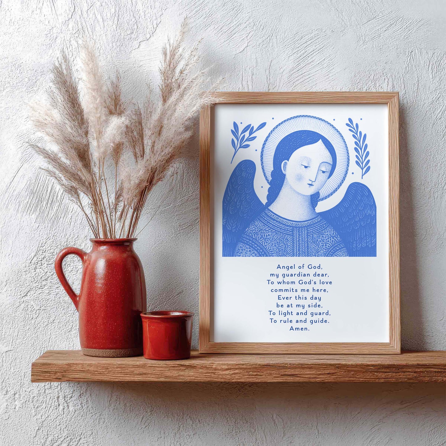 Guardian Angel for Boys Art Print - Blue interior mockup 09 - p_4_boy_0001_Layer 2