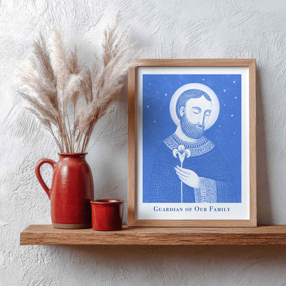 St Joseph Art Print - Blue interior mockup 09 - p_4_jos_0000_Layer 3