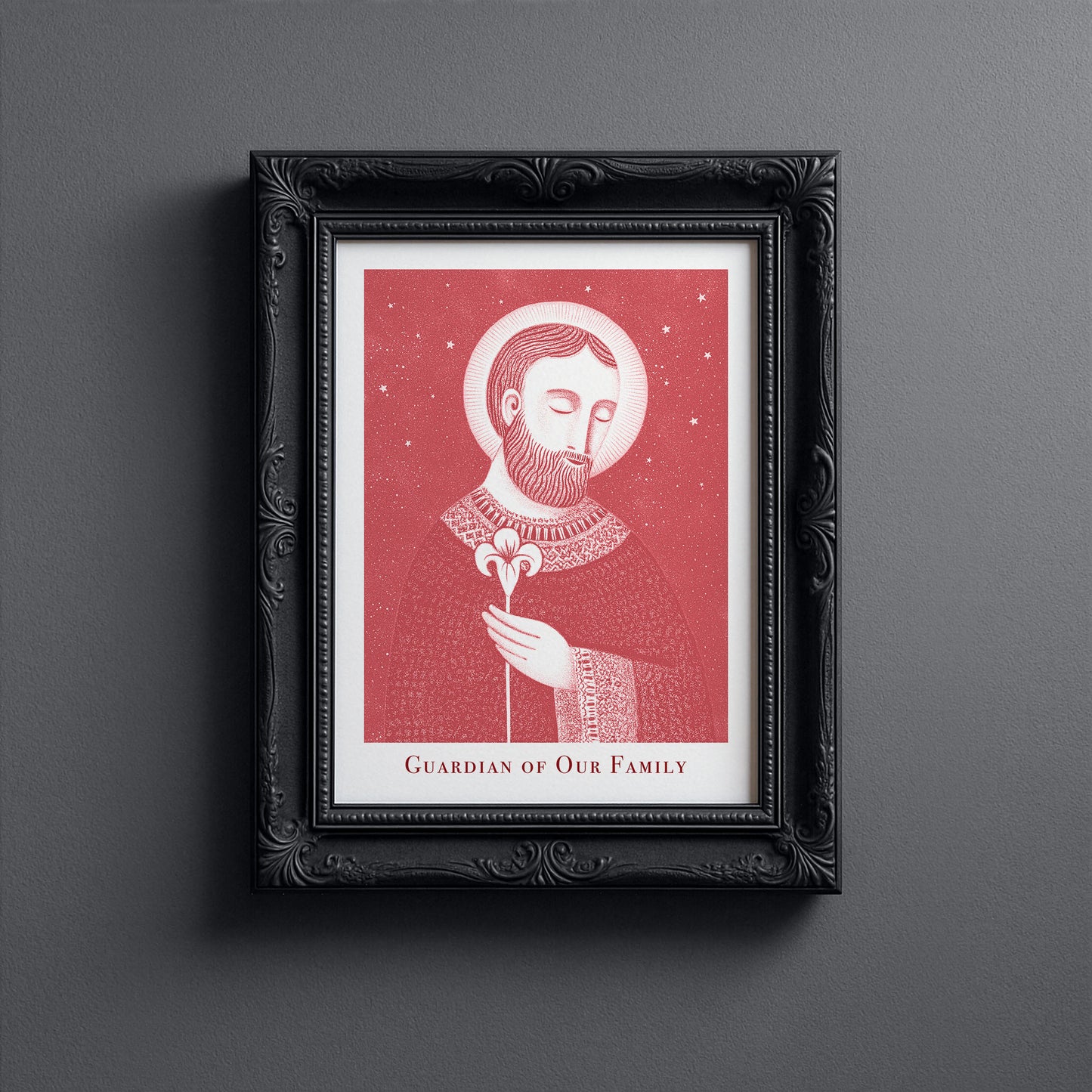 St Joseph Art Print - Red interior mockup 11 - p_5_jos_0000_Layer 8