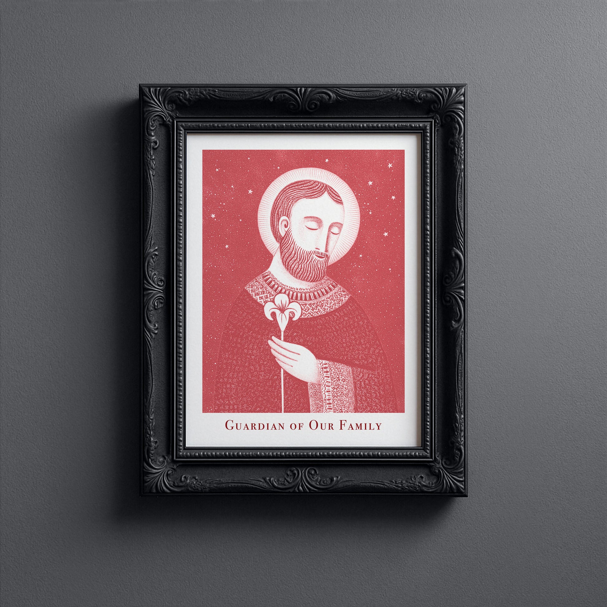 St Joseph Art Print - Red interior mockup 11 - p_5_jos_0000_Layer 8