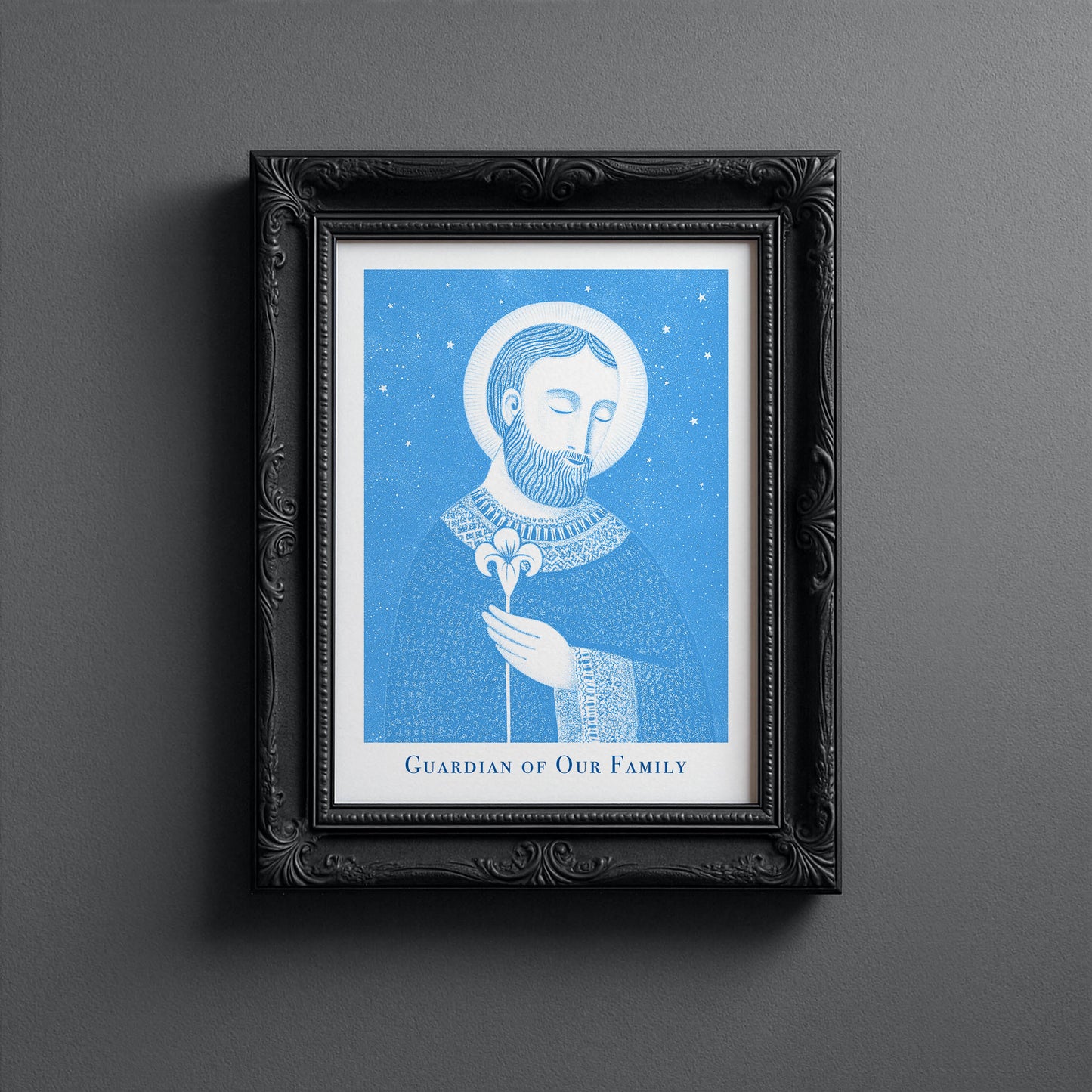 St Joseph Art Print - Deep Blue interior mockup 10 - p_5_jos_0002_Layer 6 copy