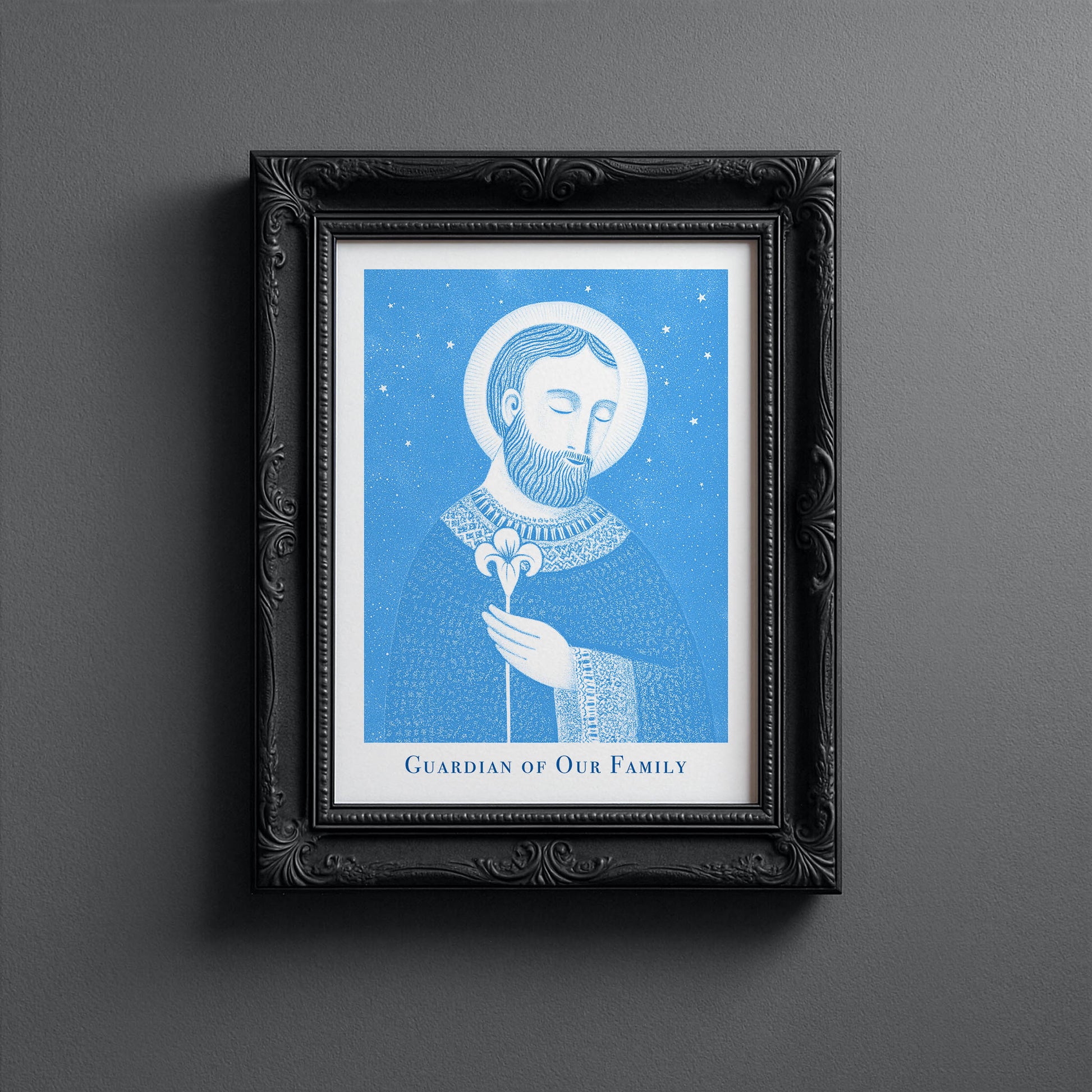 St Joseph Art Print - Deep Blue interior mockup 10 - p_5_jos_0002_Layer 6 copy