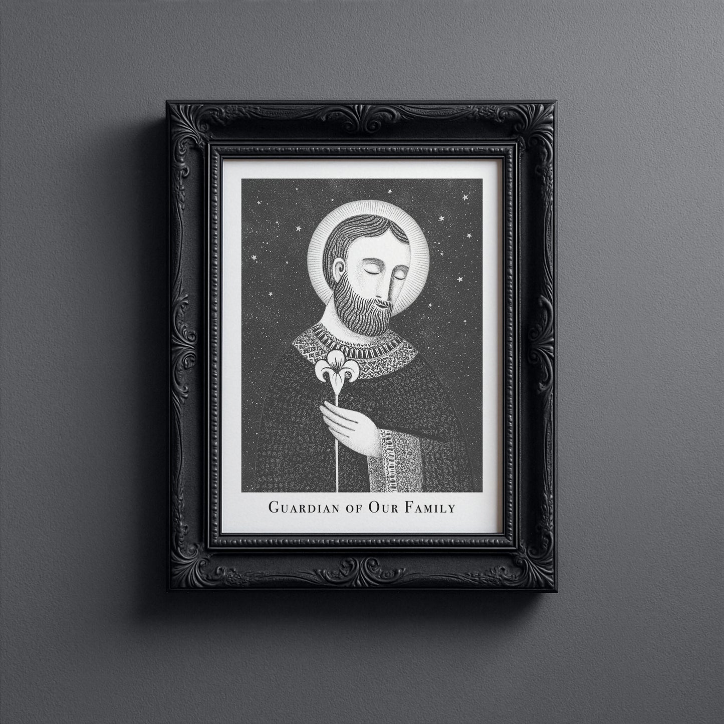 St Joseph Art Print - Black interior mockup 10 - p_5_jos_0004_Layer 4