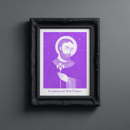 St Joseph Art Print - Purple interior mockup 10 - p_5_jos_0007_Layer 1