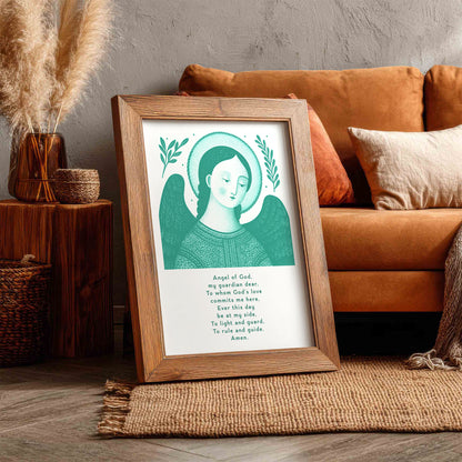 Guardian Angel for Boys Art Print - Teal interior mockup 11 - p_6_boy_0001_Layer 2