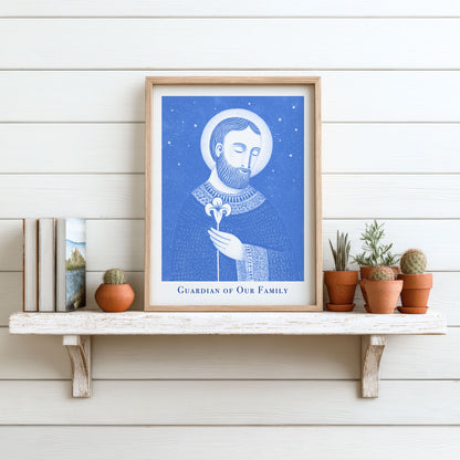 St Joseph Art Print - Blue interior mockup 11 - p_7_jos_0000_Layer 5