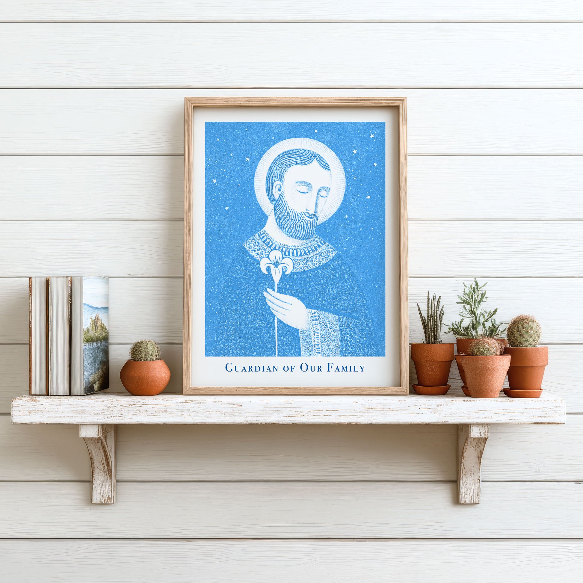 St Joseph Art Print - Deep Blue interior mockup 11 - p_7_jos_0002_Layer 3