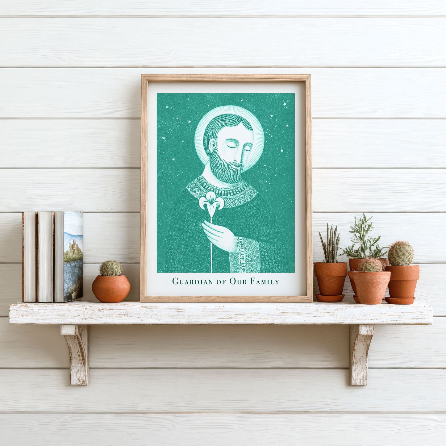 St Joseph Art Print - Teal interior mockup 12 - p_7_jos_0003_Layer 2