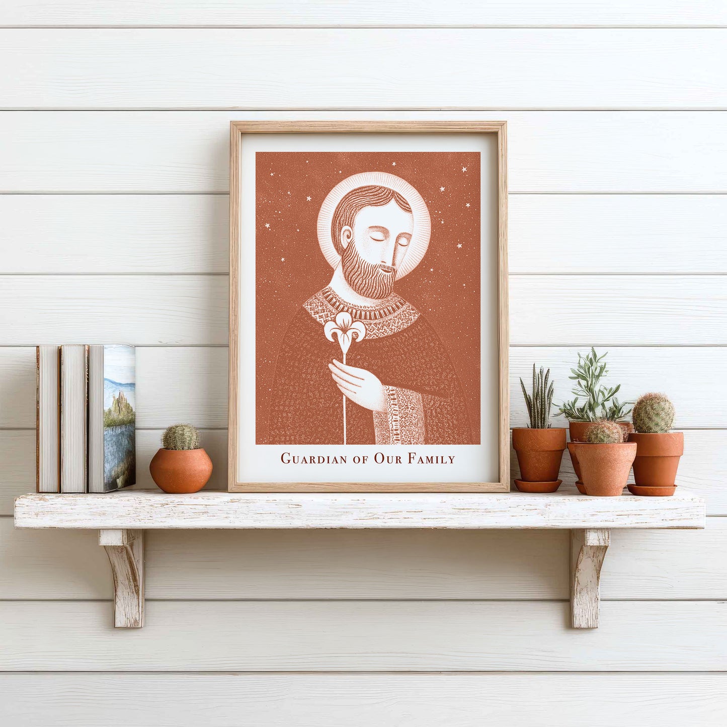 St Joseph Art Print - Terracotta interior mockup 09 - p_7_jos_0004_Layer 1