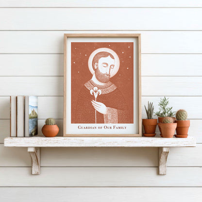 St Joseph Art Print - Terracotta interior mockup 09 - p_7_jos_0004_Layer 1