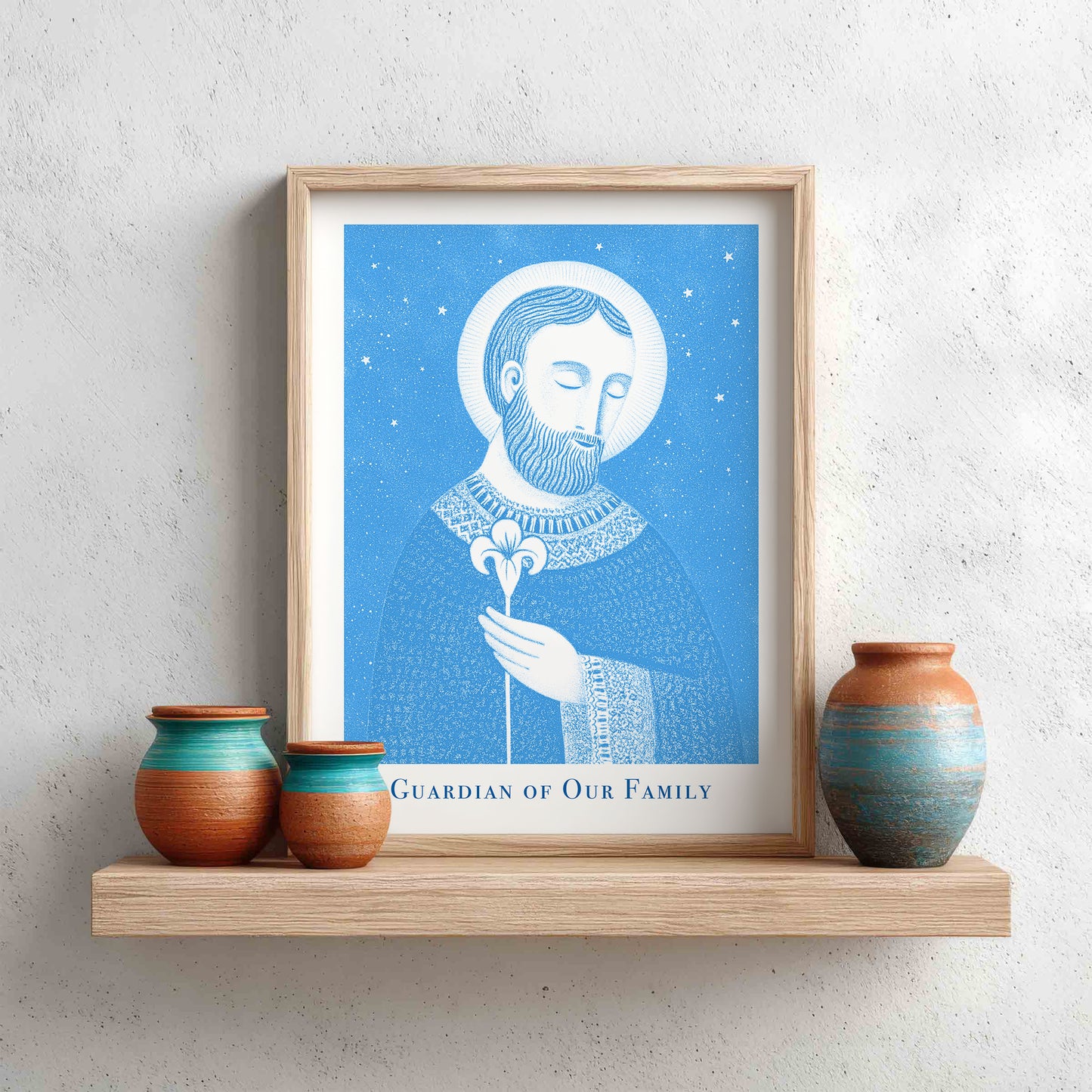 St Joseph Art Print - Deep Blue interior mockup 12 - p_8_jos_0000_Layer 8
