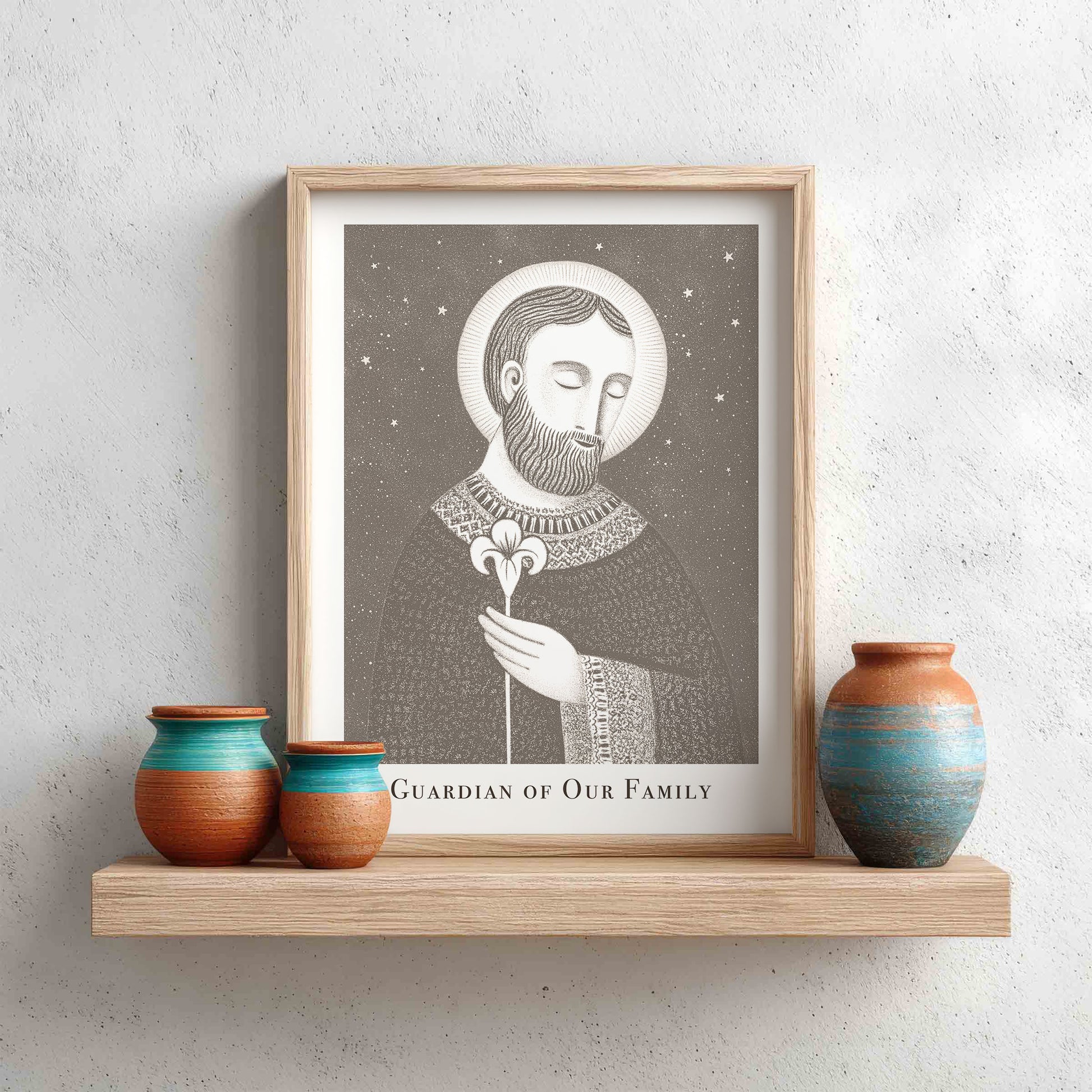 St Joseph Art Print - Brown interior mockup 11 - p_8_jos_0001_Layer 7
