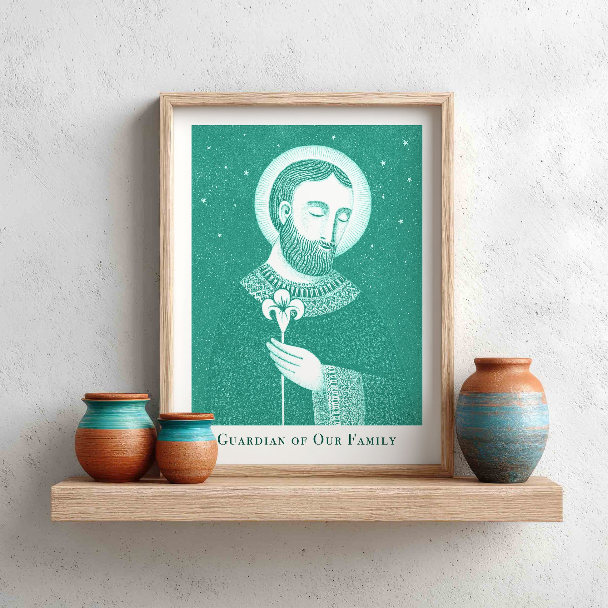 St Joseph Art Print - Teal interior mockup 13 - p_8_jos_0002_Layer 6